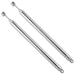 2 PCS Fm Radio Aerial Antenna- DAB Telescopic Portable Antenna Replacement, 75cm 7-Section TV Radio Antenna for DAB AM/FM Stereo Reception