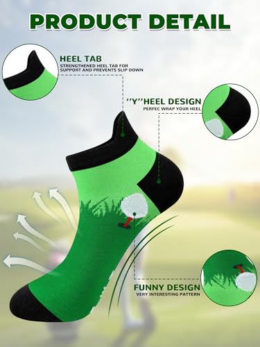 Floraltop 10 Pairs Novelty Golf Socks
