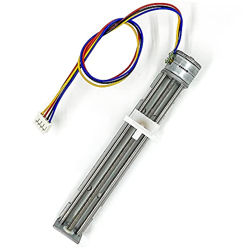 Qinizx Dc 5V-9V 12V 2 Phase 4 Wire Stepper Motor Linear Rail 90Mm Stroke Lead Screw Linear Stage Actuator With Nut Slider Step Angle 18 Degree For Diy Laser Engraving Machine thumb #5