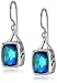 Sterling Silver Caribbean Quartz Earrings