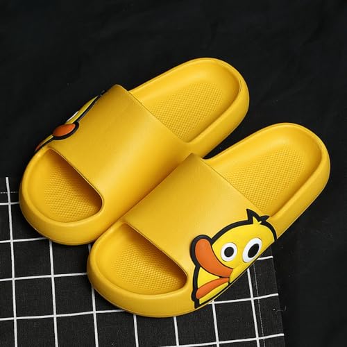 Duck Slippers Bathroom Slippers Women Summer Cute Cartoon Duck Children's Flip-flops Couples Home Outside Wear Men2