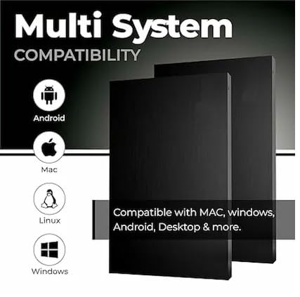 Image of 500GB Portable External Hard Drive with Protection Carring Case - 2-in-1 Type C & USB 3.0, Compatible with PC, Mac, Laptop, PS4, Xbox, iPad, Tablet, Mobile (500Gb Portable HDD with Carry Case)