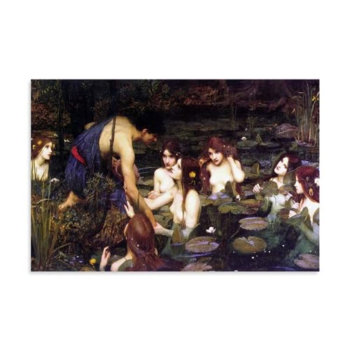 Cadeau moderne esthétique : la toile Hylas et les nymphes de Waterhouse