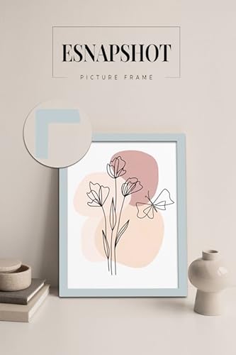 ESNAPSHOT 35×55CM- Elegant Light Grey Poster Frame-Portrait and Horizontal Wall Hooks-with Safe Perspex Front & Wall Hanging Hooks - British Handmade Décor Frames. - Image 5