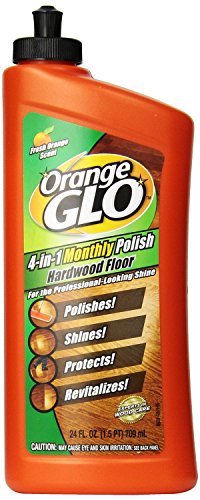 Orange Glo Hardwood Floor Polish for Monthly Use - Fresh Orange Scent (2-Pack, 24 oz)