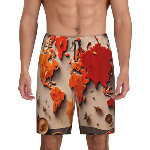 Pantalon de pyjama court homme léger contre la chaleur nocturne vêtement de nuit