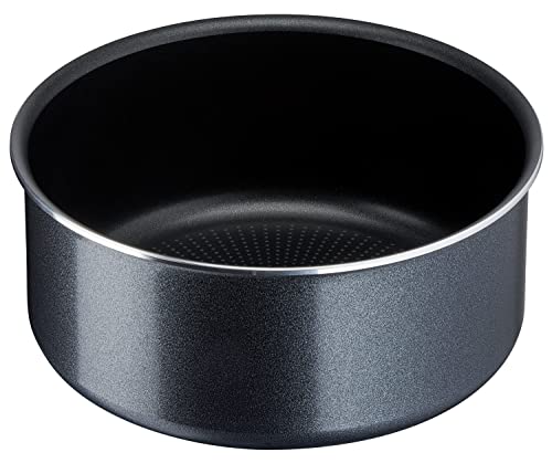 Tefal L15890 Ingenio XL Force Lot de 4 casseroles empilables avec revêtement anti-adhésif et indicateur de température Gris/bleu Compatible tous feux sauf induction – Image 5