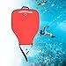 RNXRZANK Diving Lift Bag with Reflective Strip, 50lbs Capacity, Nylon Float for Underwater Use, Red