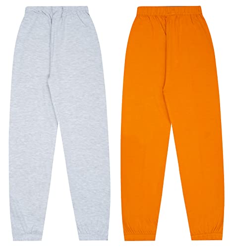 Image of KYDA KIDS Boy's Regular Fit Mid Rise 100% Cotton Track Pant - (Pack of 2)