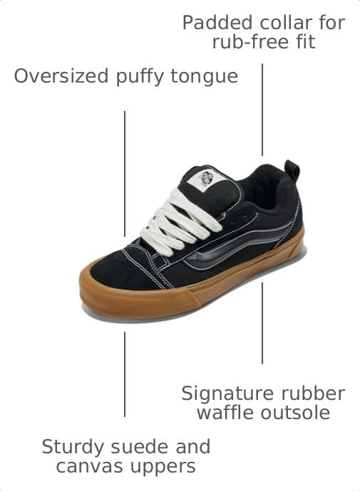 Image of Vans Unisex Adult Knu Skool Shoe - '90s Retro Puffy Low-Top Fashion Sneakers for Men & Women