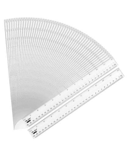 Mr. Pen- Bulk Plastic Rulers, 12 Inch, 50 Pack, Easy-to-Read Markings, Scratch-Resistant Design, Durable Clear Ruler for Crafting Office & School, School Supplies, Bulk Rulers Set, Measuring Tools