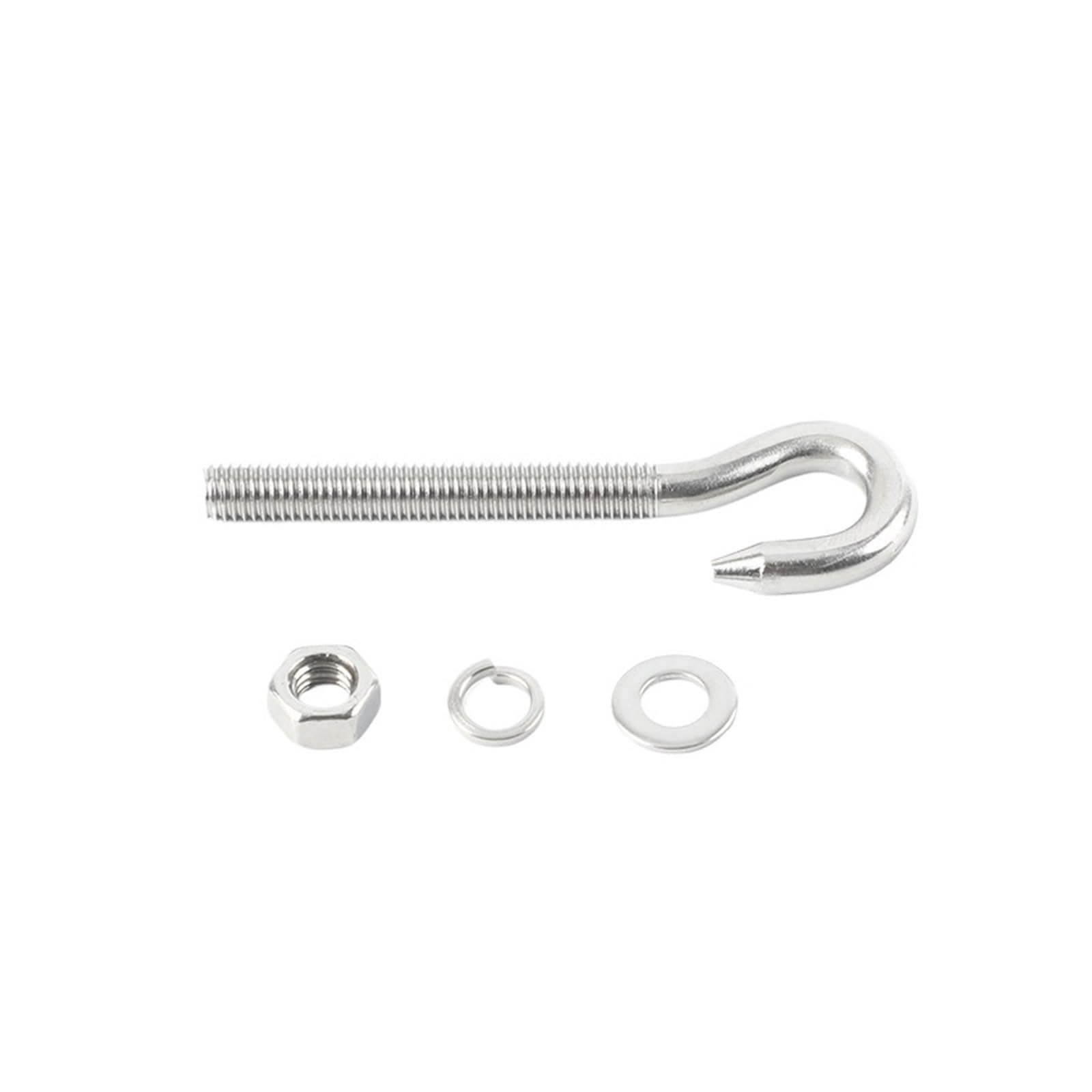 Golfari, ganci per golfari, Anello/gancio di sollevamento del bullone della vite dell'occhio di pecora dell'acciaio inossidabile 304 di M5/M6/M8/M10 con le rondelle dei dadi e il gancio chiuso della r
