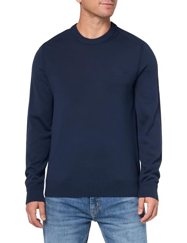 BOSS Men's Small Logo Wool Blend Sweater