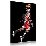 Michael Jordan Poster Leinwanddrucke Basketball Gemälde Home Decor NBA Star Bilder Für Wohnzimmer (prints6,60x90cm)