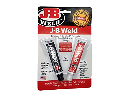 J-B Weld 8265S Cold Weld Steel Reinforced Epoxy with Hardener, 2 oz by J-B Weld