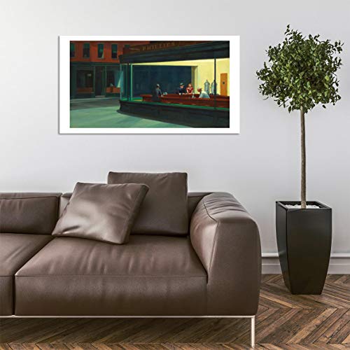 Impression Nighthawks Hopper : giclée extra large mate sous cadre élégant - 5
