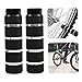 Bike Foot Pegs Bicycle Foot Rest Stunt Pegs Aluminum Alloy Anti-Skid Cycling Pegs Fit 3/8 Inch Axles Rear Feet Pedals for BMX MTB Cycling Accessories Black
