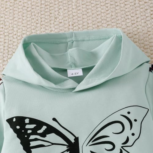 Image of Girls Clothes Fall Winter Toddler Outfits Leopard-print Hoodie Sweatshirt + Sweatpants 2 Piece Set 4-12 Years