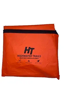 Highwater Trails Heavy Duty Survival Blanket - Insulated Thermal Reflective Tarp - 60