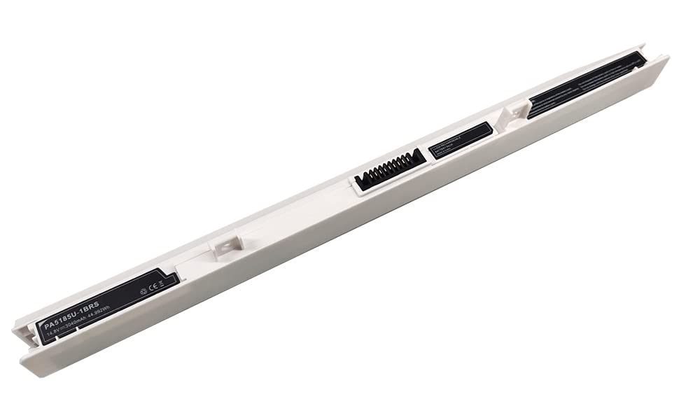 PA5185U 1BRS   Batería de Repuesto para portátil Toshiba Satellite E45 B L50 B C50 B C50 B C50D B C50D B C55 B C55 B L55 B (14,8 V, 3000 mAh, 45 WH), Color Blanco