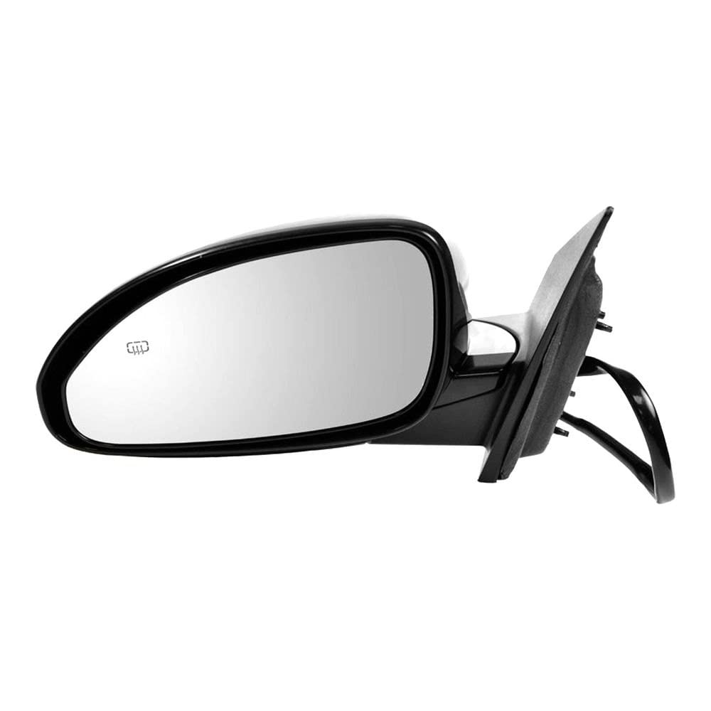 TRQ Left Mirror Manual Folding with Memory without Blind Spot Indicator Drivers Side Compatible with 2008-2015 Buick Enclave GM1320378