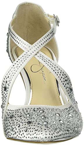 Jessica Simpson Women's Accile Embellished Pump, White, 6 #TOP1
