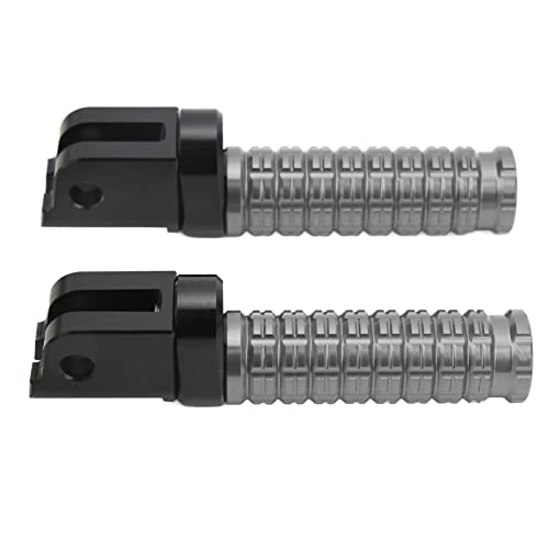 Vordere Fußstütze 1 Paar Motorradfahrer Fußrasten Vorne Links Rechts Fußstütze Pedale Halterung Ersatz für Benelli Leoncino 500 800 (grau)