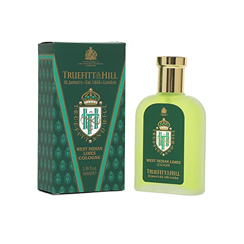 Truefitt & Hill West Indian Limes Cologne Perfume For Men 100ML | Refreshing Zesty Fragrance | Top Notes of Lime Verbena and Bergamot