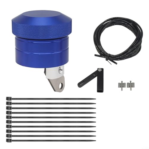 Gettimore Motorrad-Kettenschmierer, Öler-Set, Aluminiumlegierung, Schmiersystem für Kettenantrieb, Motorräder, schwarz (blau)
