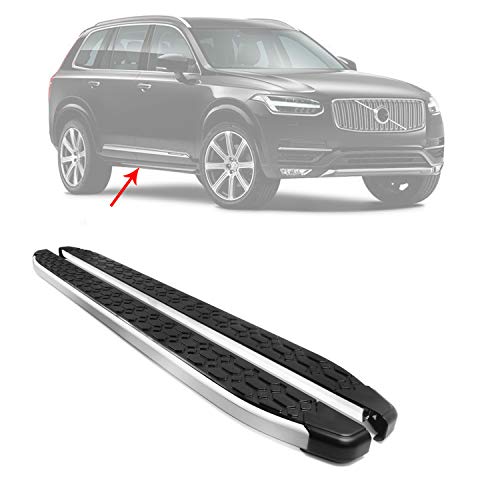 OMAC Aluminum Running Boards Nerf Bars 2 Pcs. | Fits Volvo XC90 2016-2021 Side Step Bar Rail Replacement Part | Car Exterior Accessories OMAC Aluminum Running Boards Nerf Bars 2 Pcs. | Fits Volvo XC90 2016-2021 Side Step Bar Rail Replacement Part | Car Exterior Accessories