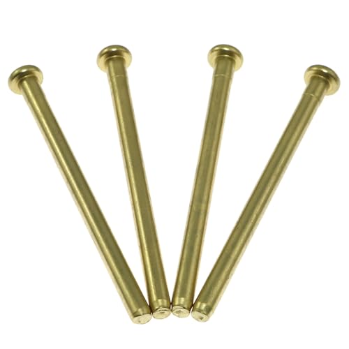 Maxmoral 4PCS Door Hinge Pins 3.5 Inch Interior Wood Door Butt Hinges Rounded Corner Door Window Hinges for Replacing Internal Safety Devices Self Closing Doors Kitchen Garage Door Hinges Gold