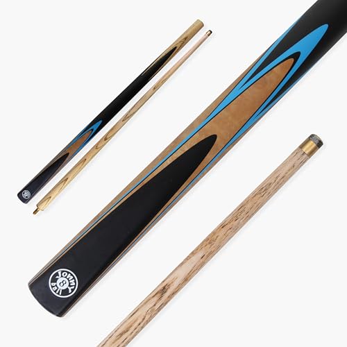 Jonny 8 Ball VANQUISH 48 Inch 2 Piece Centre Joint Junior Kids Snooker Pool Cue 10mm Tip (Blue)