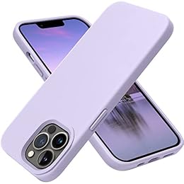 OTOFLY Compatible with iPhone 13 Pro Case,Ultra Slim Fit iPhone Case Liquid Silicone Gel Cover with Full Body Protection Anti-Scratch Shockproof Case (Cloud Mauve)