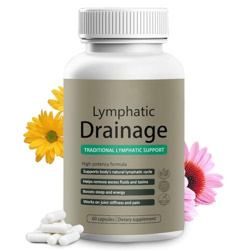 Muudee Lymphatic Drainage Capsules – Maximum Potency Formula with Dandelion & Cleavers Extract,Supports Cellulite Reduction & Lymphatic Drainage (60 Capsules)