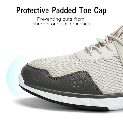 Image of Kricely Trail Running Shoes for Men Hiking Walking Sneakers Gym Workout