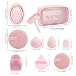 MAANGE 37 Pcs Makeup Brush Set Premium Synthetic Make Up Brushes Foundation Eye Shadow Powder Concealers Brushes Set for Beginners Professional Makeup Tool Set (Pink) - Image 5