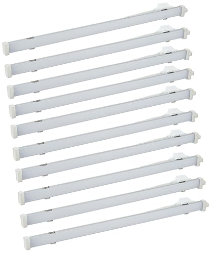 Halonix 10W LINÉAIRE PROFILE LED Cabinet Light | 1 Ft Slim LED Profile Light for Cabinet & Counter Lighting | Cool Daylight | Under Cabinet Light for Kitchen, Wardrobe & Showcase | Pack of 10
