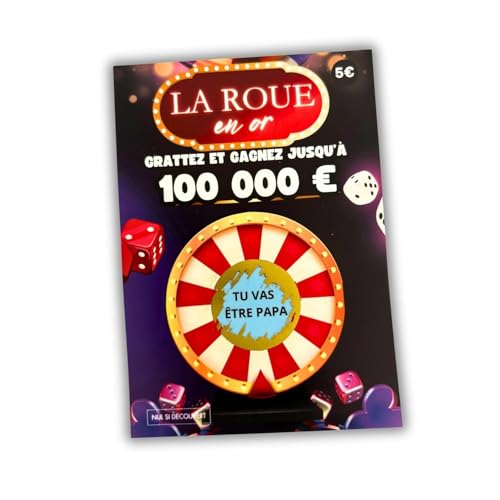 Générique Carte à Gratter Annonce Grossesse Papa – Gratte et Découvre “Tu Vas Être Papa” – Idée Cadeau Future Naissance, Surprise Originale, Jeu...