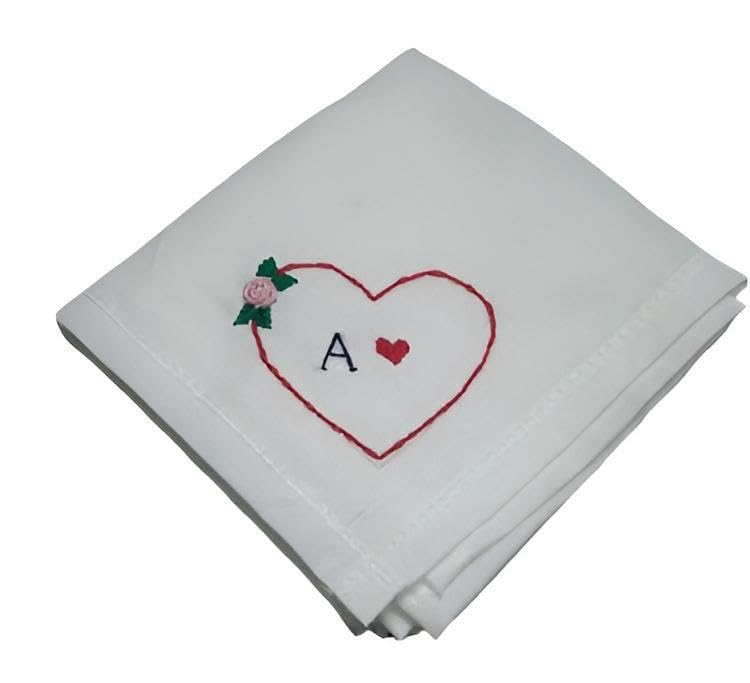 Personalized A Name Embroidered Handkerchief for Men & Women – Premium Cotton Initial “A” Hanky – Soft, Reusable & Elegant Gift for Wedding, Birthday & Special Occasions-image-33