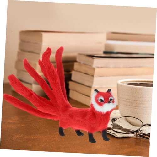 VICASKY Realistisches Fuchs Plüschtier Kuscheltier aus Weichem Langlebigem Material Niedliche Tierfigur als Dekoratives Wohnaccessoire und Vielseitiges Liebevoll Zufällige