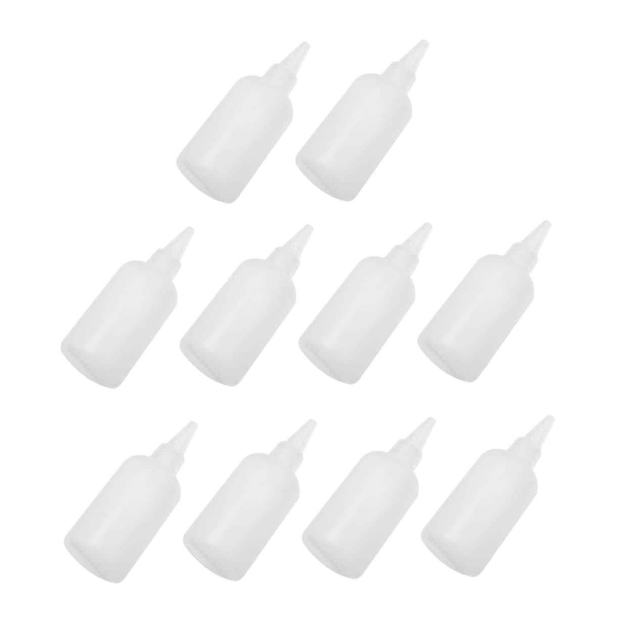 HOMOCONO 100ml Translucent Ink Bottles Refillable Squeeze Pigment Bottles for Home Craft Room