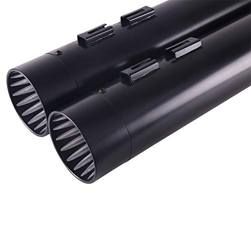 Sharkroad Black 4.5” Slip On Mufflers Exhaust Pipe For Harley 1995-2016 Touring Road King, Steet Glide, Road Glide, Electra Glide, 18Bb #TOP2
