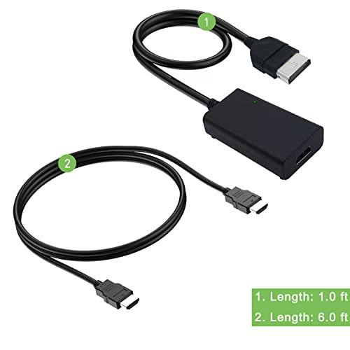 Câble de liaison HD Xbox avec étiquettes de câble pour pack rétro