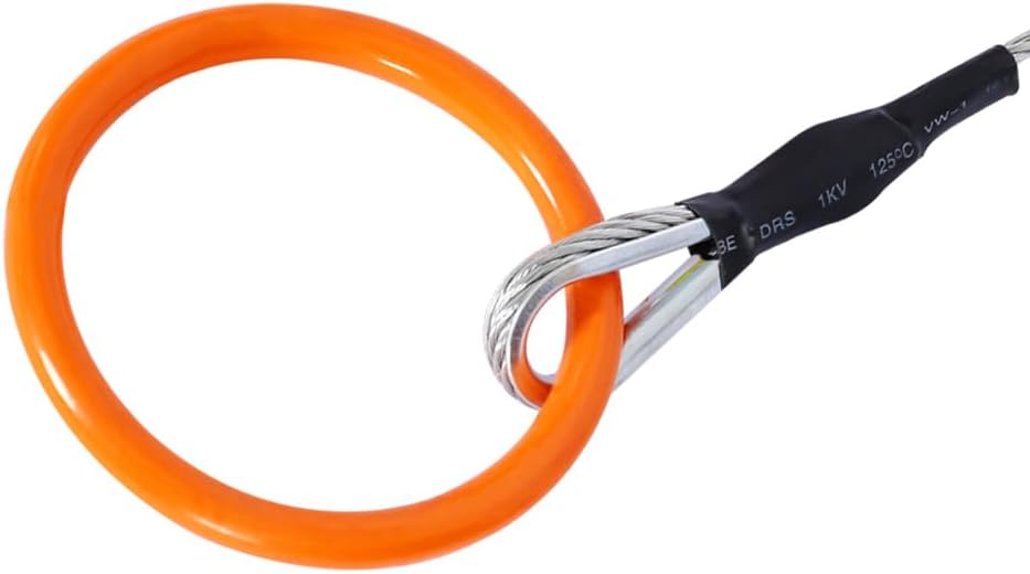 Brush Grubber, Heavy-Duty Tree Puller for ATV UTV Lawn Tractors, 3/16" x 10 ft Cable with Drop-Forged Rings, 2400 lbs Pull Capacity, Rust-Resistant Powder Coating