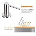 Soap Dispenser for Kitchen Sink Brushed Nickel GAPPO Stainless Steel Countertop Pump Hand Lotion Built in Bottlend Lotion Built in Bottle