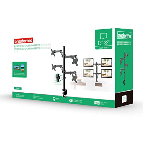 Brasforma SUPORTE PARA 4 MONITORES 13