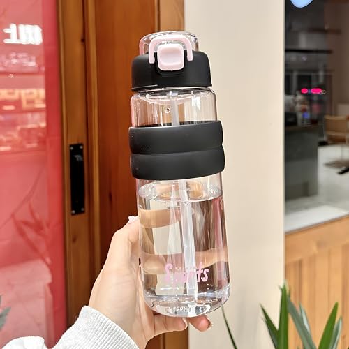 Image of THE VENTI SHOTAY Classic Unbreakable Water Bottle with Sipper BPA Free, Leak-Proof Water Bottle Ideal for Office, Sports, School, Gym (750ML-Cyan White)