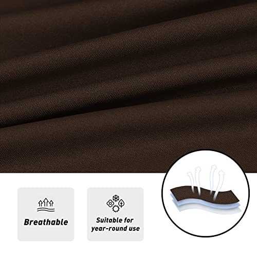 Arfntevss Corner Sectional Couch Covers L-Shaped Sofa Slipcover Set Super Soft Stretch U Shaped Sectional Cover For Dogs Water Repellent Non-Slip L Shape Furniture Protector (Dark Coffee, Large) #TOP3