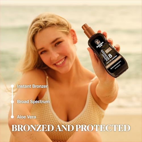 Image of Australian Gold Spray Gel Sunscreen with Instant Bronzer SPF 8, 8 Ounce