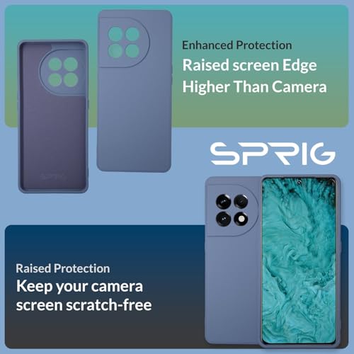 Image of SPRIG Compatible with OnePlus 11R 5G Premium FlexTone Back Cover Drop Tested Shock Proof Mobile Case for Men, Women, Boys and Girls with Camera Protection (Lavender Grey)